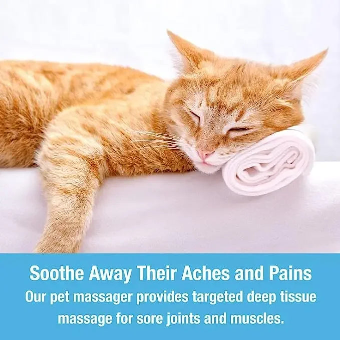 Elektrischer Katzen-Massagekamm – Rückenkratzer und Massagegerät zur Entspannung, für Kopf, Nacken, Schultern und Kopfhaut