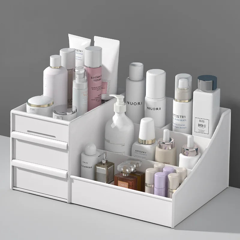 Schubladen-Organizer für Kosmetik – Platzsparende Aufbewahrungsbox für Hautpflegeprodukte, Schreibtisch, Schminktisch und Schreibwaren